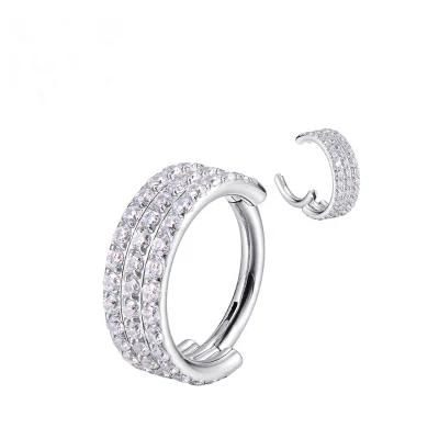 High-End 316L Surgical Stainless Steel Jewelry Body Piercing Jewelry Hinged Segment Ring