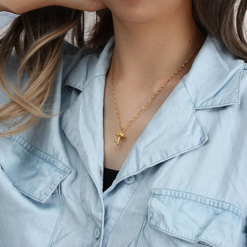 Manufacturer Customised Stainless Steel jewellery Nontarnish jewellery High Quality Cute Pendant Necklace, Creative Design Necklace Fashion jewellery 18K