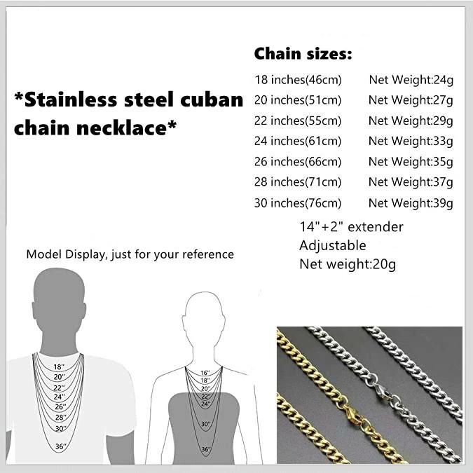 Stainless Steel Finished Chain Cuban Chain