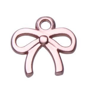 New Arrival Rose Gold Bowknot Alloy Pendant (DE02-744)