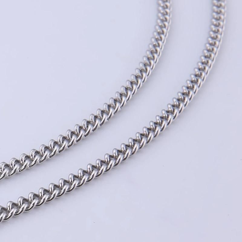 Hip Hop Eco-Friendly Hot Selling Nickel Free Cuban Chain Stainless Steel Necklace for Jewelry Design