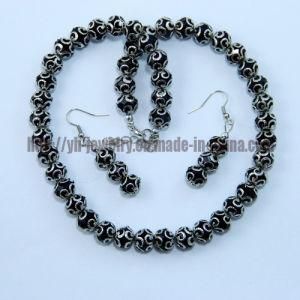 Crystal Beaded Necklace + Earring Set Fashion Jewelry (CTMR121107005-1)
