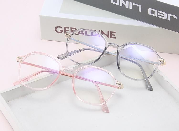 Oval Frame Anti-Blue Lenses Student Glasses Flat Glasses. Sunglasses.
