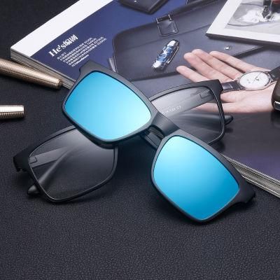 Promotional Tr90 Frame Magnetic Clip on Sunglasses with Polarized Lens