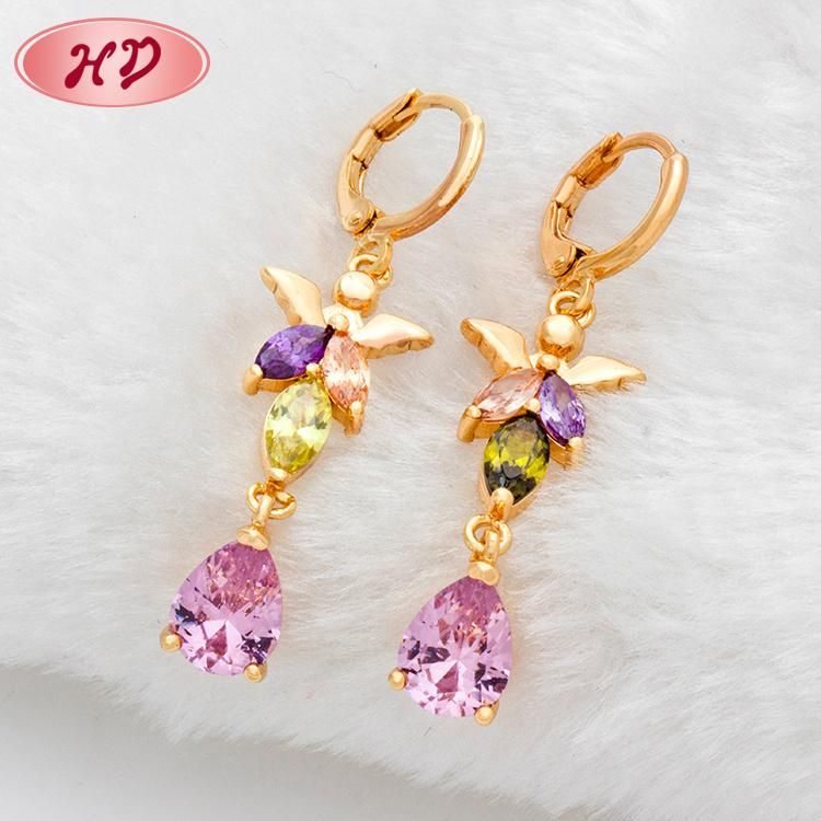 2020 Fashion 18K Gold Plated Jewelry Drop Earring Design for Women