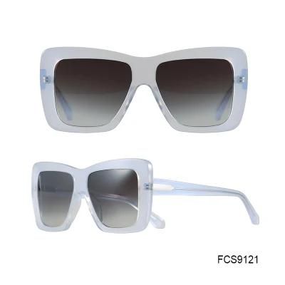 New Design Customized Style Acetate Retro Sunglasses for Lady with Nice Quality