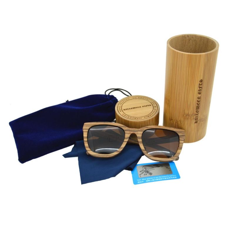 2020 New Design Factory Directly Supply Custom Logo Sunglasses Wooden Fashion Polarized UV400 Gift Sunglasses