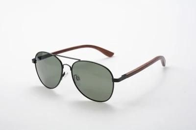 Top Grade Quality Classical Sunglasses with Wooden Legs