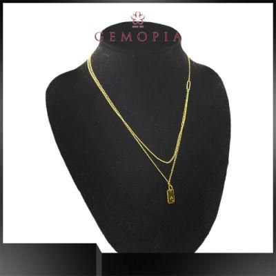 Wholesale Star Choker 18K Gold Plated Fashion Jewellery Custom 925 Sterling Silver Jewelry Necklace