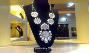 2014 Latest Classic Fashion Pearl Statement Necklace Jewelry