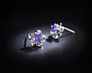 Eye in Sky Jewelry Fashion Earrings Flower Style with CZ Factory Wholesale