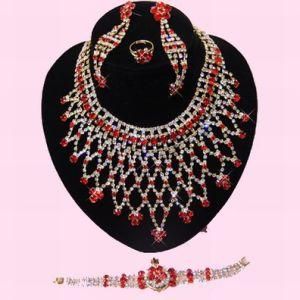 The Lastest Wedding Jewelry Set with Fully CZ Rhinestones (Xpk-K-17)