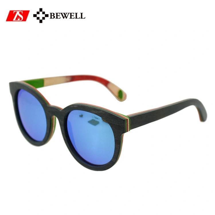 UV400 Italy Design Ce Wooden Sunglasses