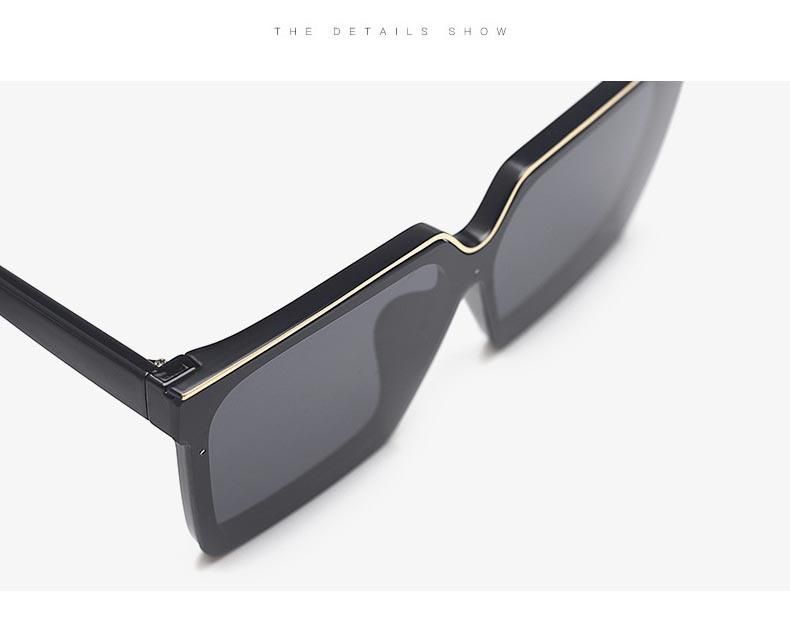 China Wholesale Designer Flat Top Square PC Frame Sunglasses Women