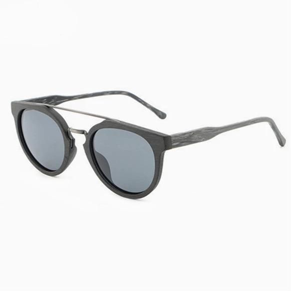New Free Sample Wooden Bamboo Designer Premium Quality Vintage Classic Polarized Sunglass
