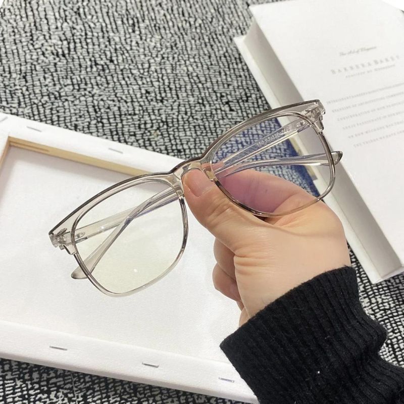 Anti-Blue Glasses Retro Rice Nails Men and Women Fashion Trend Glasses Frame Student Glasses