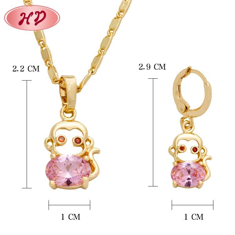 Fashion Costume Jewelry Set with Necklace and Earring for Women