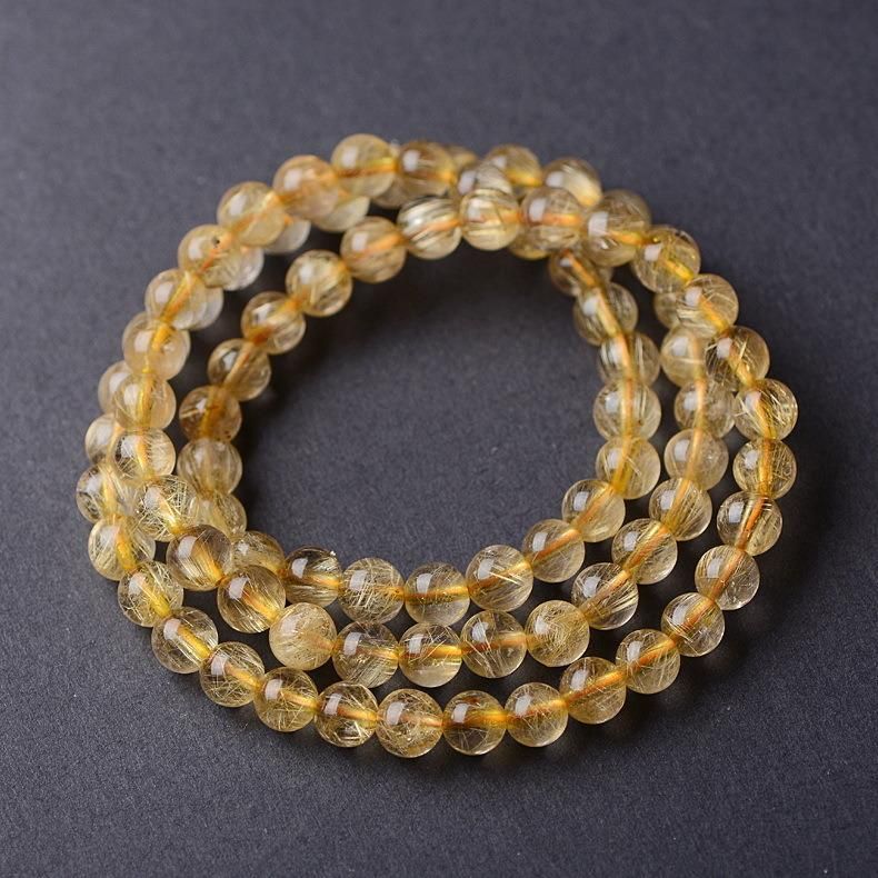 Natural Hair Crystal Bracelet Titanium Crystal Bracelet for Women