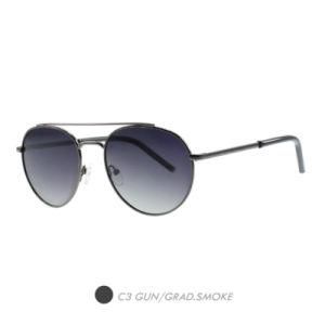 Metal New Fashion Sunglasses, Brand Replicas Aviators Round Frame M6010-03