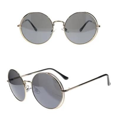 Double Round Frame Fashion Metal Sunglasses