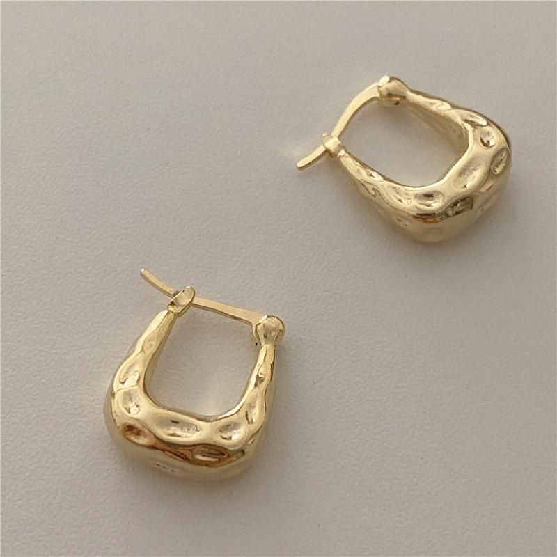 Vintage Jewelry Metal Hook Minimalist Style Geometry Earrings