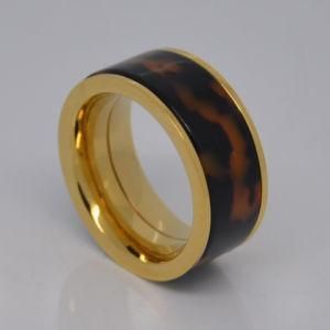 Colorful Acetate Stainless Steel Finger Ring for Men