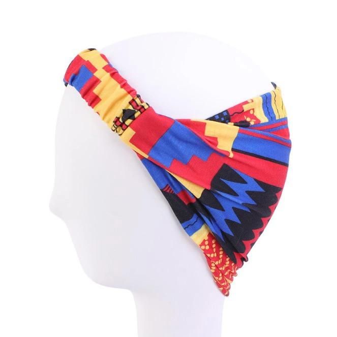 Sports Yoga Headband Absorbing and Anti-Perspiration Printed Wide Brim Head Band
