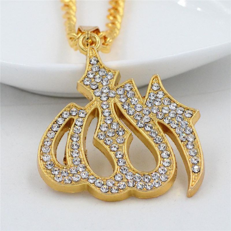 Fashion 18K Gold Plated Allah Symbol Necklace