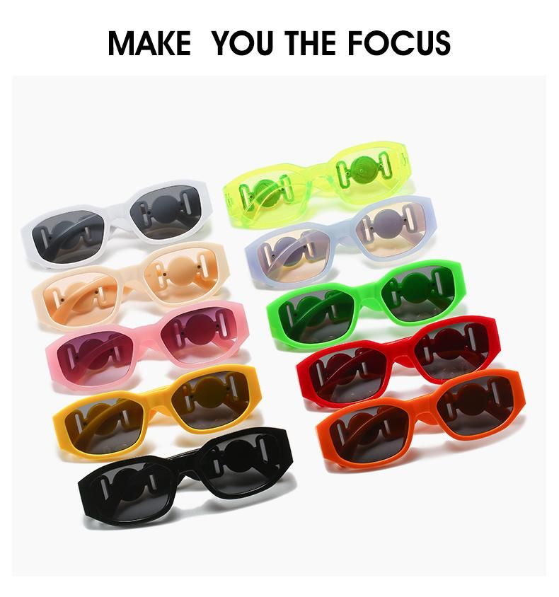 Sunglasses for Cross-Border New Small Frame Sunglasses Female Retro Polygon Trend Sunglasses Male Driving Jump Di Street Shooting Glasses