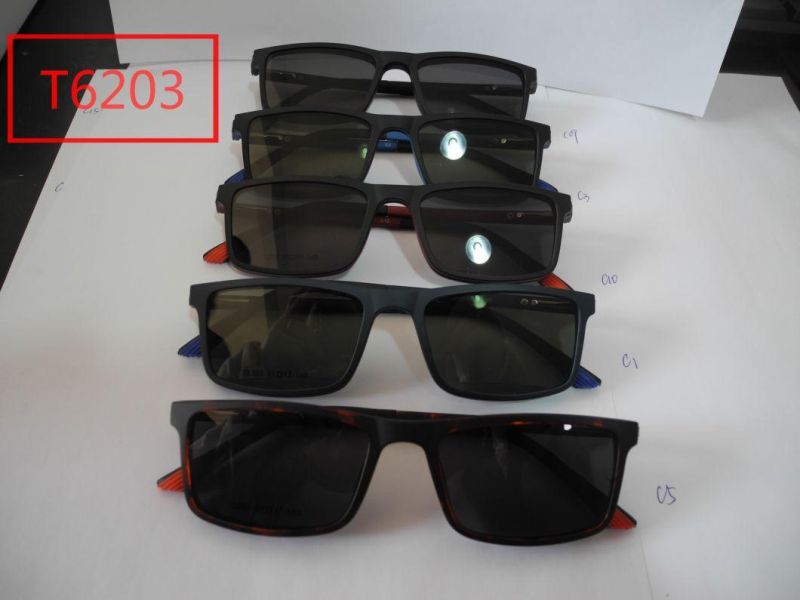 Clip on Magenatic Tr Sunglasses with Polarized Lens T6203