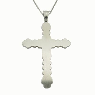 Bigh Square Cross Metal Pendant