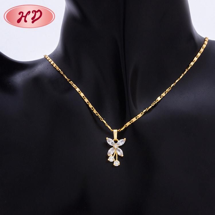 Factory Cheap 18K Gold Plated Diamond CZ Jewelry Sets for Women