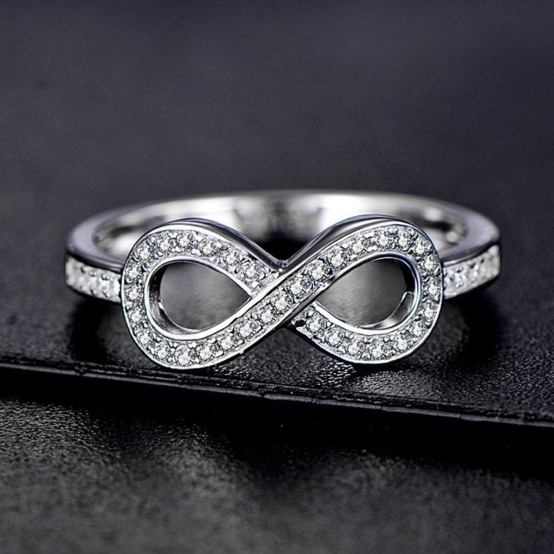 Silver Infinite Eternal fashion Jewelry Women Promise Rings Design
