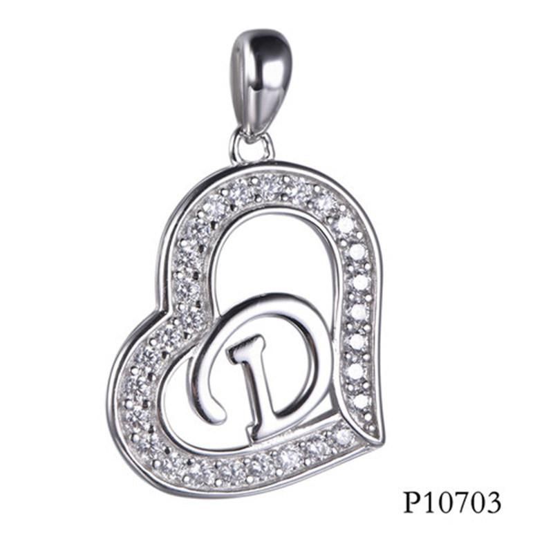 Hotsale Alphabet in The Heart a-Z Initial Pendant