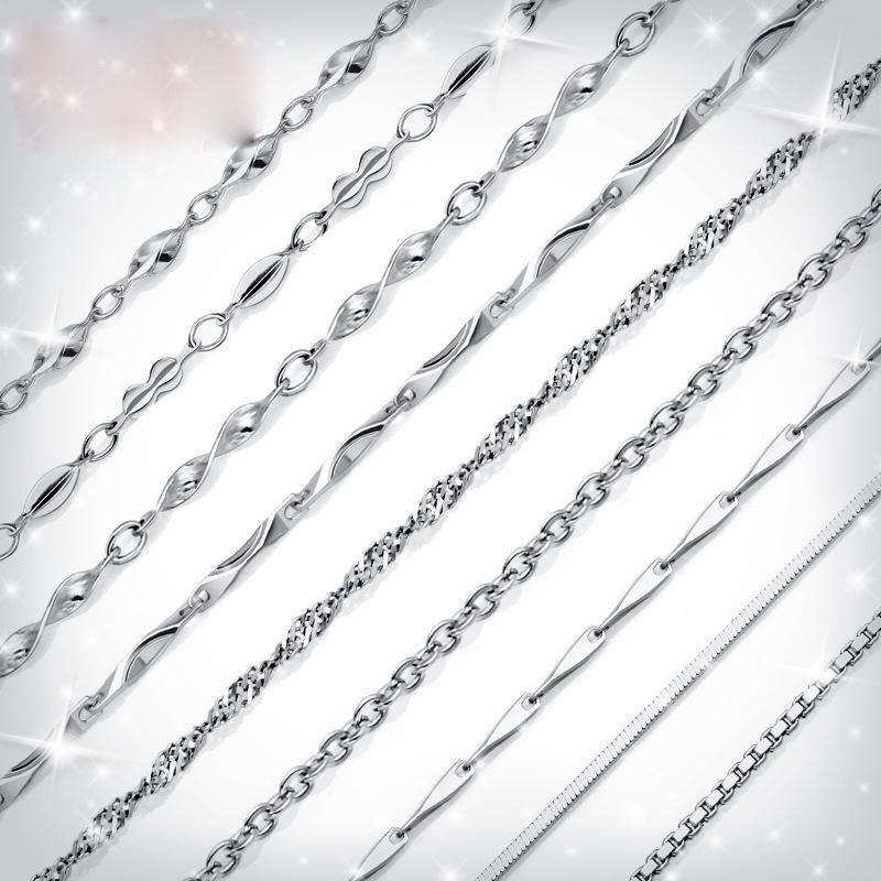Wholesale New Product Professional Machine Made 925 Sterling Silver Necklace Chains