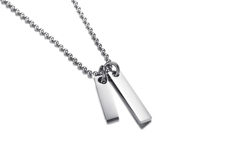 Love Family Member 4 Person Pendant Laser Cutting Gold Necklace