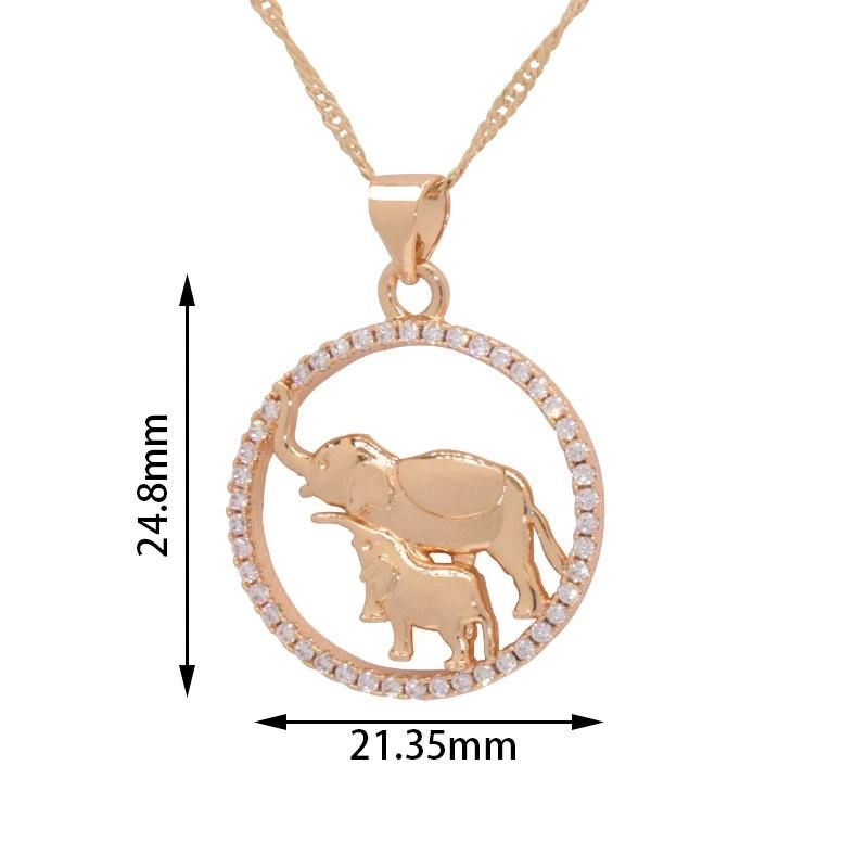 Wholesale Girl Party Elephant Pendant Fashion Jewelry Necklace