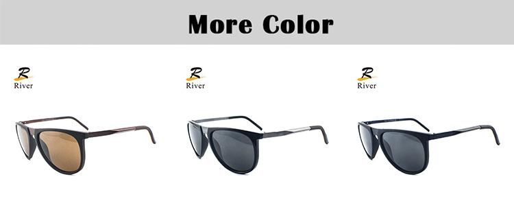 P0075 Fashion Metal Frame Ready Polarized Men Tr Sunglasses