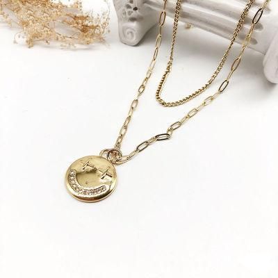 Manufacturer Custom High Quality Fashion jewellery New Arrivals Women 18K Stainless Steel Chain Necklace Gold Plated Designer Jewelry