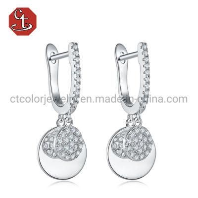 Small Circle Dangle Earring Minimalist Eardrop Fashion Korean Version Jewelry
