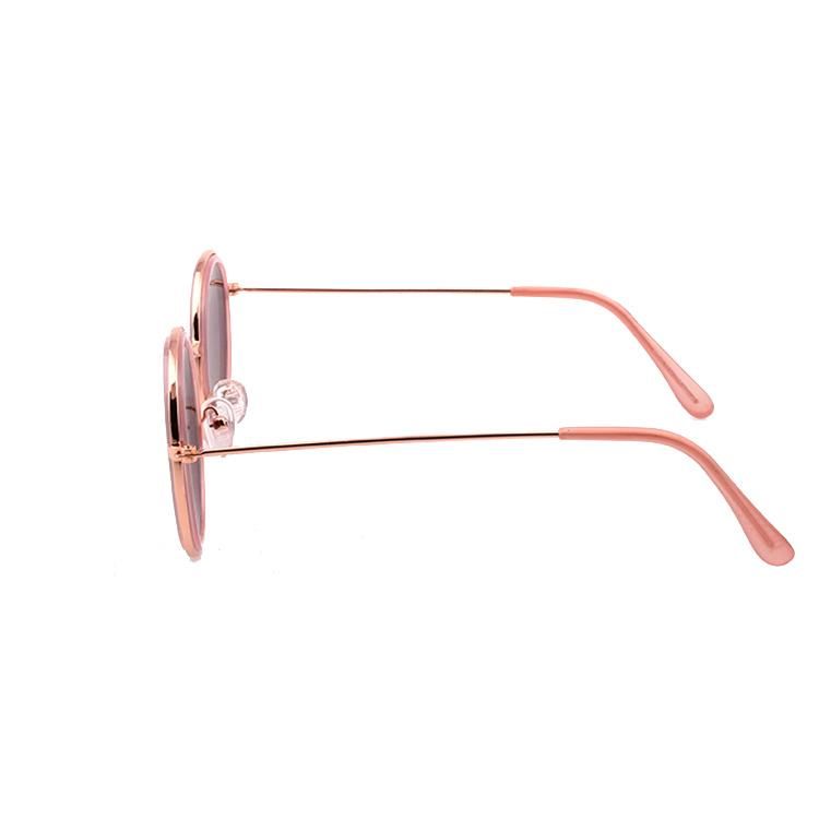 Pink Mirror Girls Metal Sunglasses