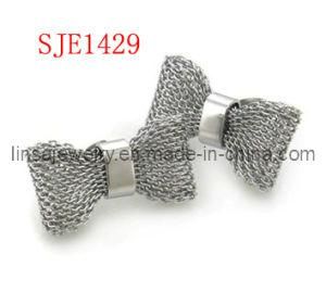 Stainless Steel Bowknot Earrings (SJE1429)