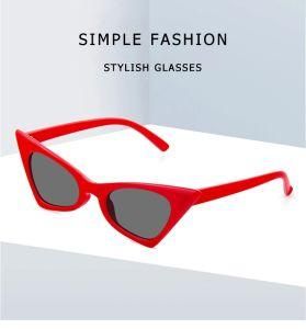 Fashion Women Retro Small Triangle Rivet Cat Eye Sunglasses