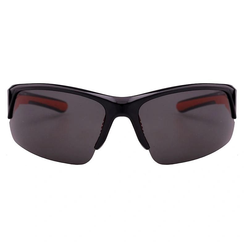 2019 Black Half Frame Sports Sunglasses