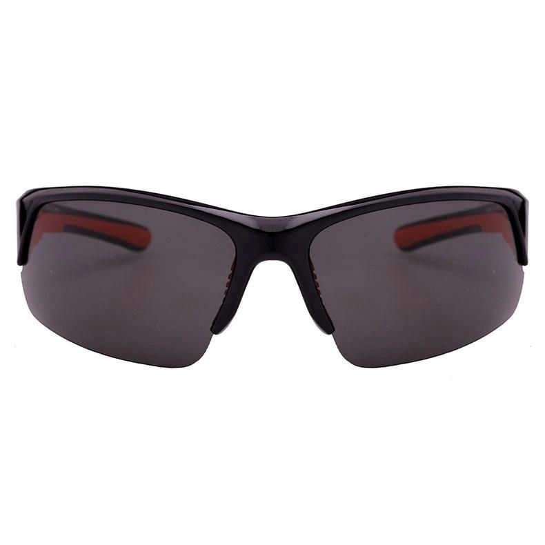 2019 Black Half Frame Sports Sunglasses