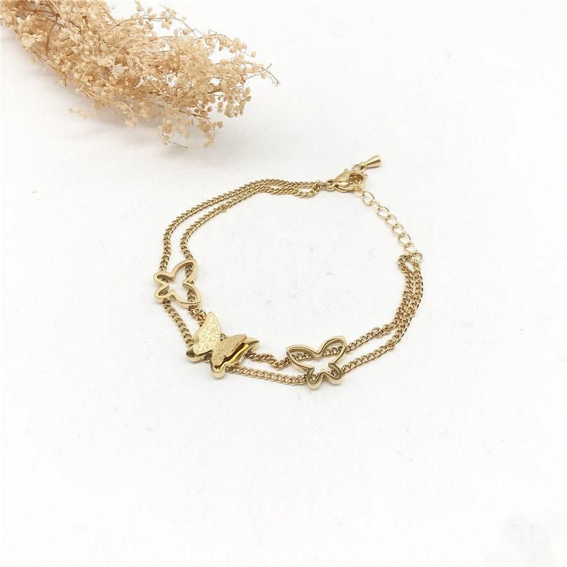 Manufacturer Custom Good Quality Fashion jewellery Waterproof Bracelet Stainless Steel Gold Non Tarnish Bracelet