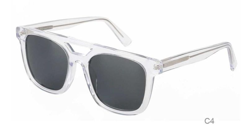 Italian Acetate Sunglasses Polarized Lens Double Bridge Sunglasses