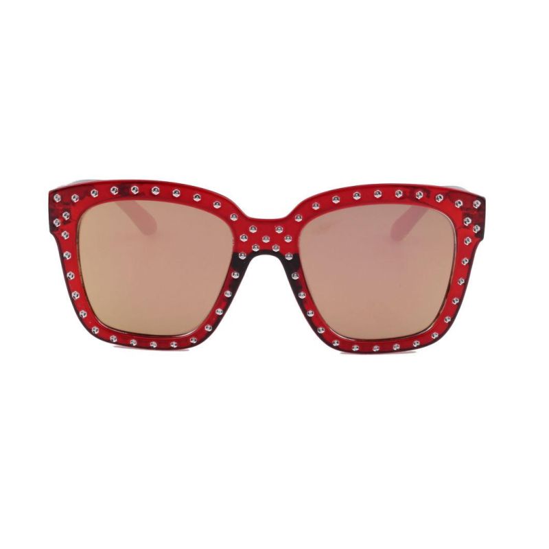 2018 Factory Directly Square Shape Sunglasses with Ball Decoration