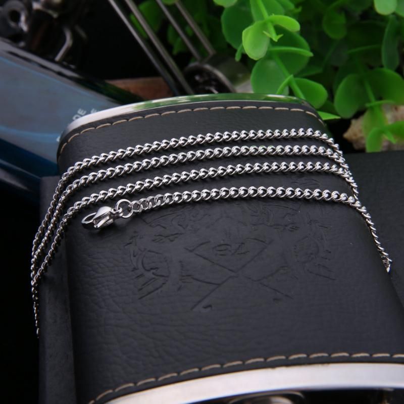 Stainless Steel Jewelry Necklace Cuban Chain for Men and Women