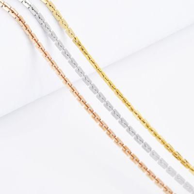 Promotional Gifts Fashion Accessories Jewelry Stainless Steel Boston Chain Ladies Necklace